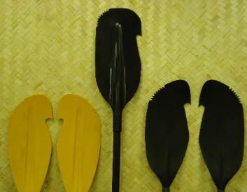 Raptor Kayak Paddles lined up