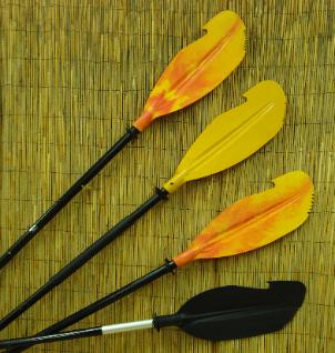 Raptor Kayak Paddles on the lean
